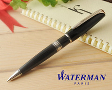Шариковая ручка Waterman Charleston, цвет: Black/CT, стержень: Mblue