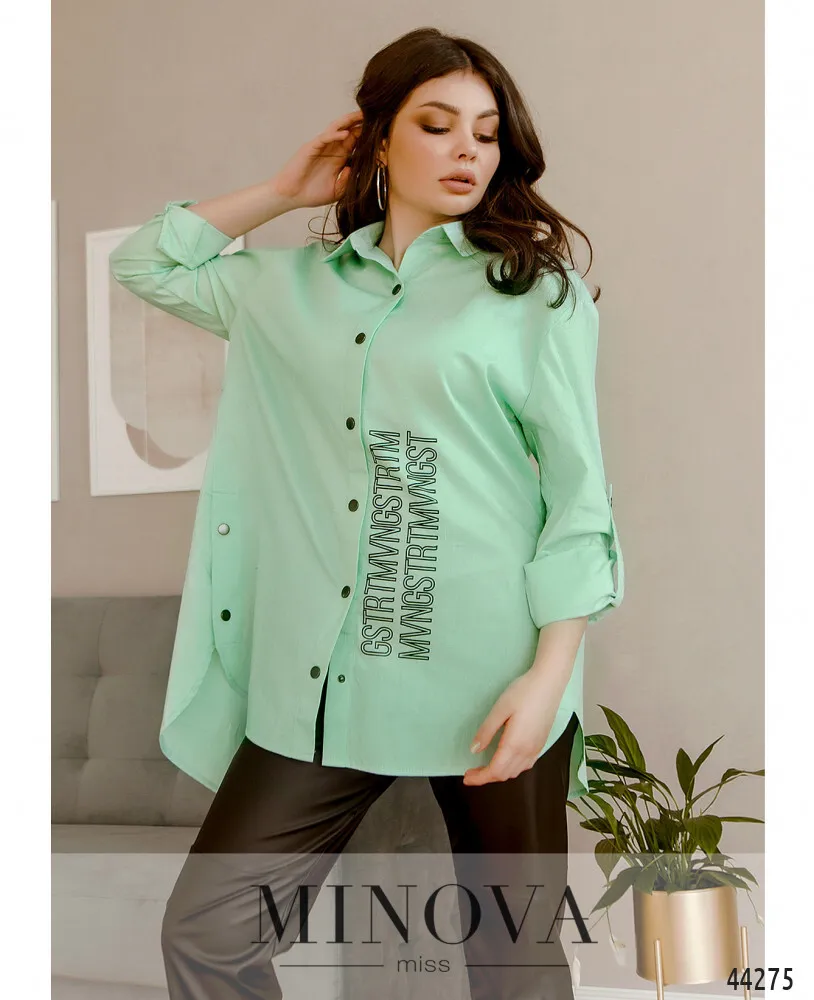 Рубашка 1079-мятный Minova