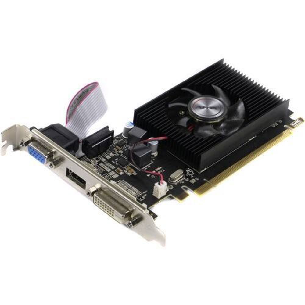 Видеокарта AFOX AMD Radeon R5 230, 2Гб GDDR3, 64 бита, LP, Retail, PCIe3.0, 1xFAN, 1-SLOT, 20Вт, VGA, HDMI, DVI (AFR5230-2048D3L5)