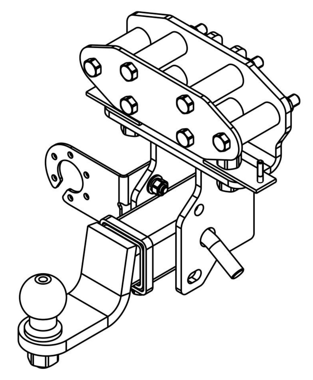 Фаркоп Avtos с универ. элект. Smart, на Toyota Land Cruiser 200 2007-2021 (паспорт и сертификат в комплекте) TY 53