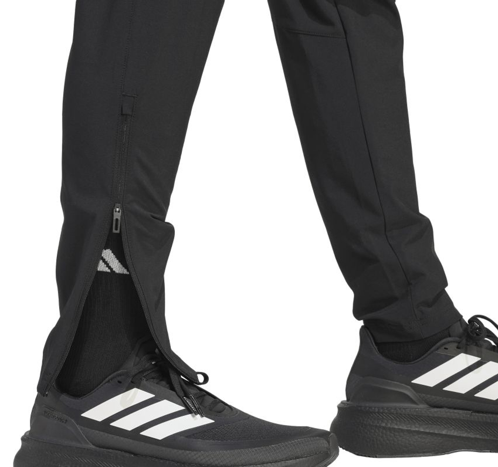 Мужские теннисные штаны Adidas Tiro Travel Woven - black/black