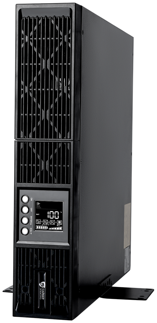 Интерактивный ИБП Сайбер Электро ЭКСПЕРТ-2000Р Онлайн, Стойка/Напольный 2000ВА/1800Вт. USB/RS-232/SNMP Slot/EPO (8 IEC С13) (12В /9Ач. х 4)