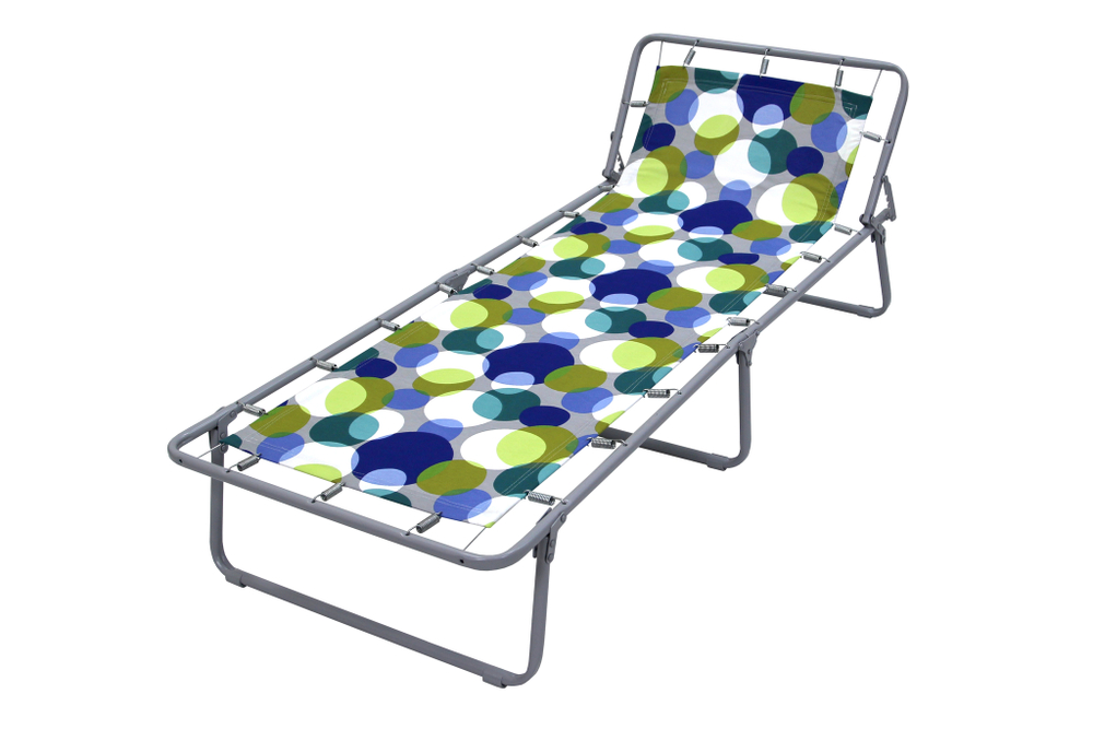 Кровать раскладная Юниор жесткая арт.С89/44г (цвет ткани разноцветный рис.круги (1 шт. в уп., гофрокартон)