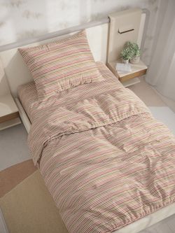 Постельное белье Сказка "Нежная полоска" 1,5-сп Наволочка 50х70 см 1 шт Простынь на резинке 90х200 см Пододеяльник 145х215 см, перкаль