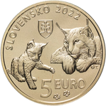 5 евро 2022 Словакия - Рысь