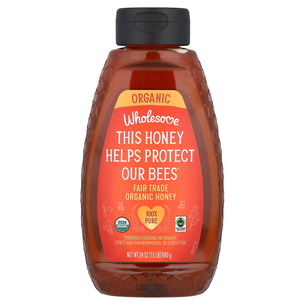 Wholesome Sweeteners, органический мед со знаком справедливой торговли, 680 г (24 унции)