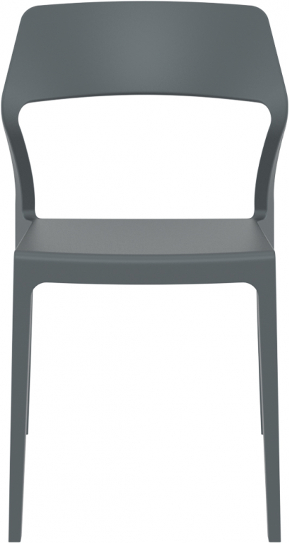 Стул пластиковый Siesta Contract Snow, темно-серый