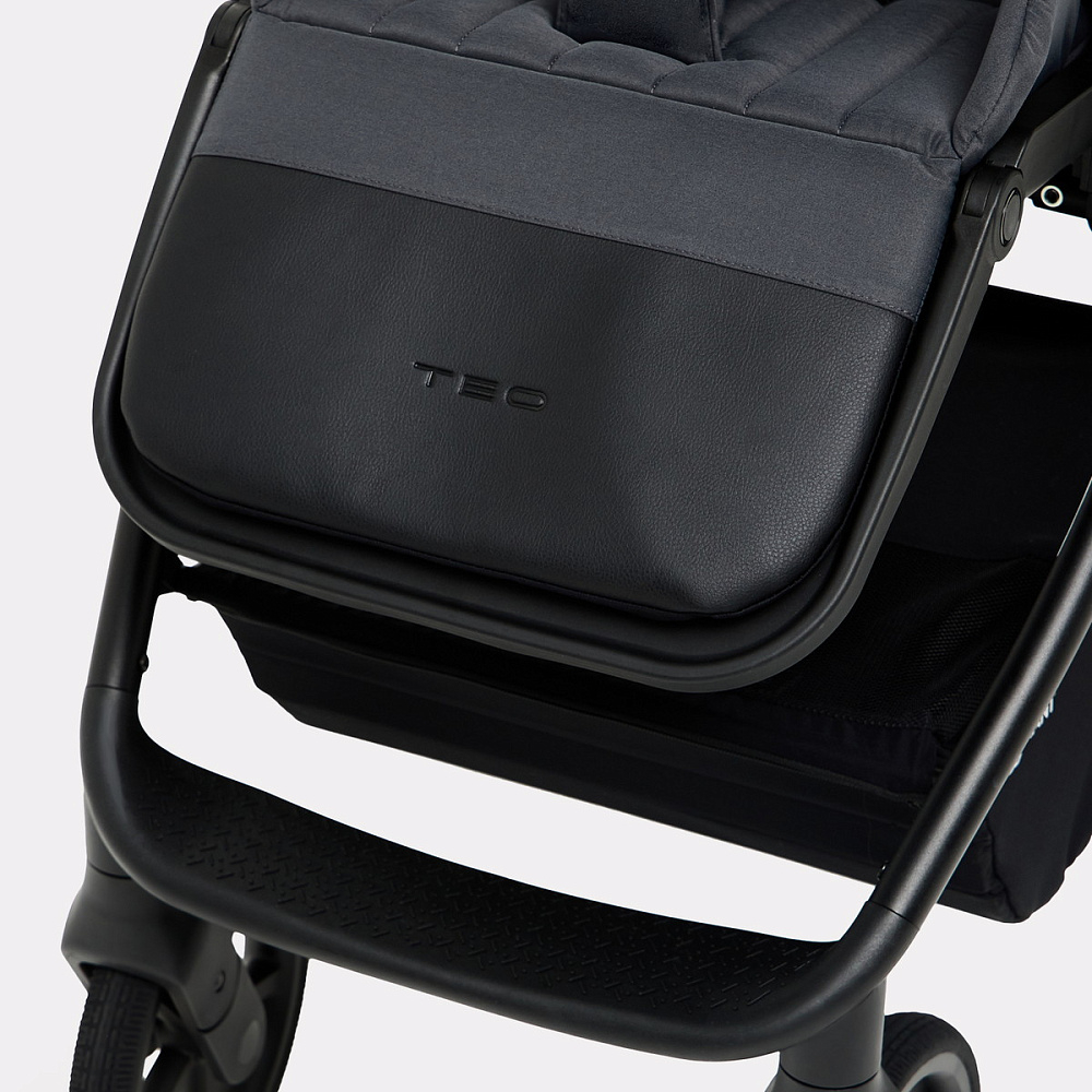 Детская коляска Rant Teo Soft 3 в 1 с автокреслом Miro Black Graphite