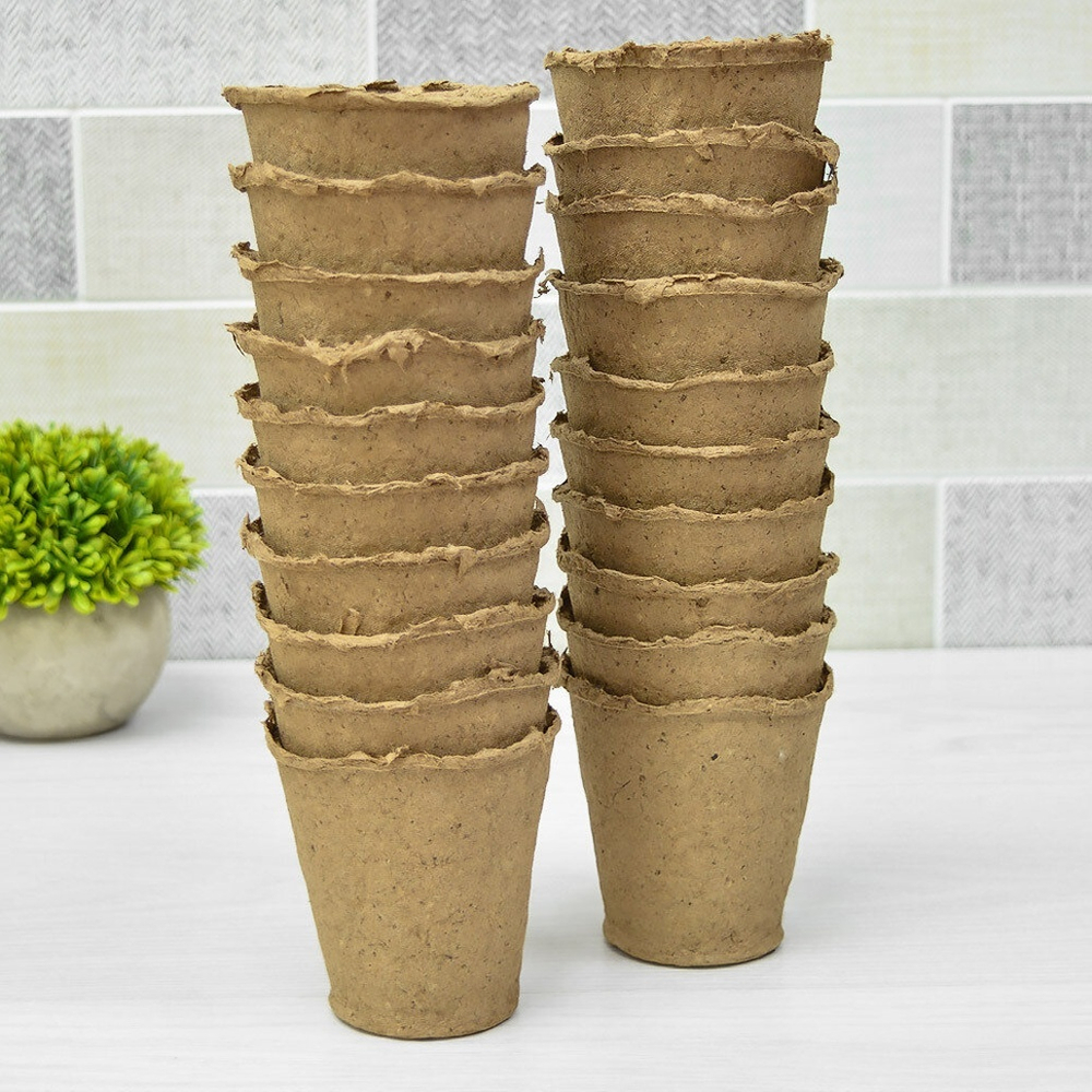 Торфяной горшочек кругл. 80*80 (20шт) "Умный огород"