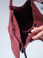Замшевая сумка с матрешкой Vasilisa DBR 31210 махагон
