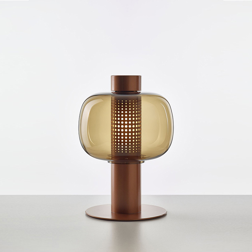 Table design lamp  Bonbori by Brokis (Amber/Brown)