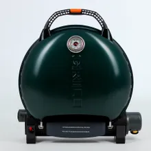 Портативный газовый гриль O-Grill 900MT bicolor black-green + адаптер А, 1 горелка