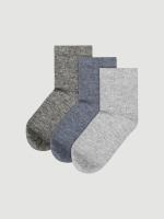 Носки детские Mjölk Light Grey/Jeans/Dark Grey, сет из 3х