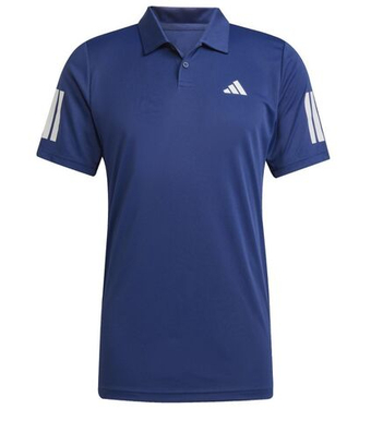 Мужское теннисное поло Adidas Club Tennis 3-stripes - небесный
