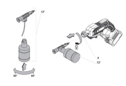 Мойка высокого давления аккумуляторная БЕЗ АККУМУЛЯТОРА CROWN CT63002HX