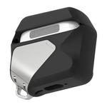 Термополиуретановый чехол с ремешком и защёлкой Aulumu A29 Geometric Case для AirPods 4 Гибридный термополиуретановый чехол в стиле киберпанк с ярко выраженной геометрией и ремешком с текстильной застёжкой. В комплекте предусмотрено двустороннее клейкое п