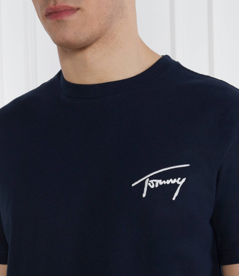 Футболка SIGNATURE Tommy Jeans - темно-синий(DM0DM17994)