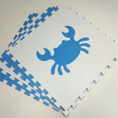 Мягкий пол "Жители моря" 500x500x10 мм 45 шор