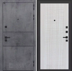 Входная металлическая дверь Лабиринт INFINITY (ИНФИНИТИ) Бетон темный / 06 Сандал белый
