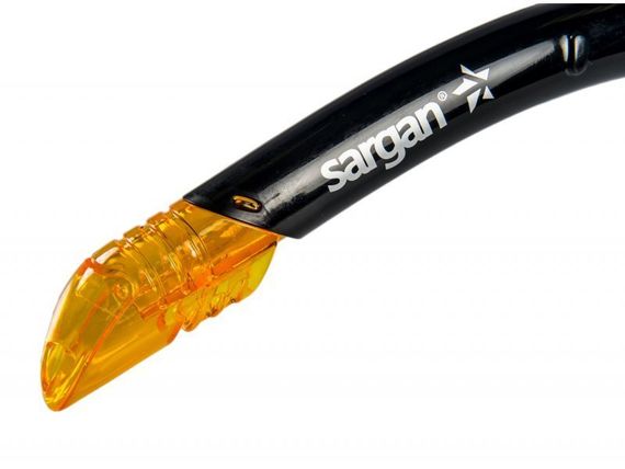Трубка с клапаном Sargan Селена Черный силикон Black Черная