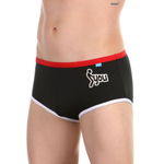 Черные мужские плавки из эластичного материала (Размер: M) (Цвет: черный)