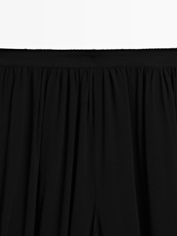 Massimo Брюки-саруэль с пуговицами, черный