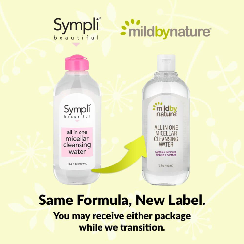 Mild By Nature, универсальная мицеллярная очищающая вода, 400 мл (13 жидк. унций)