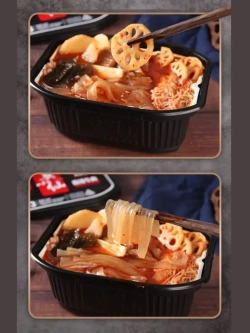 Лапша быстрого приготовления с раками и овощами ,Острый