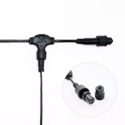 Белт-Лайт UNIBELT 10 м., провод черный Каучук, шаг 50 см., 20 подвесных патронов, IP65, LTC (UBL10m/20L-1)