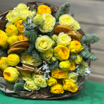 ☀️ Зимнее солнце — новогодний интерьерный букет