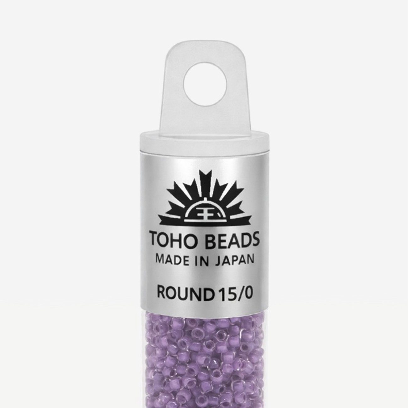 Японский бисер TOHO Round 15/0 (№935), окрашенный изнутри прозрачный