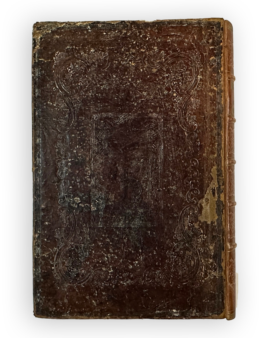 Патерик IXX в. Киево-Печорской Лавры, в кожаном с тиснением переплёте эпохи и трёхст-м золотым обрез