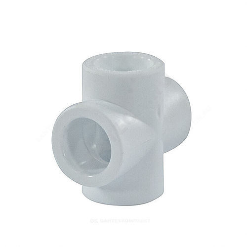 Крестовина PP-R белая Дн 32 внутренняя пайка RTP (РосТурПласт) 10593