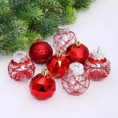 Набор шаров «Восторг» 5 см (в наборе 8 шт), Красный