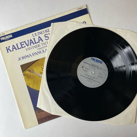 Винтажная виниловая пластинка LP Uuno Klami, Helsinki Philharmonic Orchestra, Jorma Panula, Arto Noras, Kalevala Suite, Op. 23 / Fantaisie Tsch r misse, Op. 19 (Финляндия 1979)