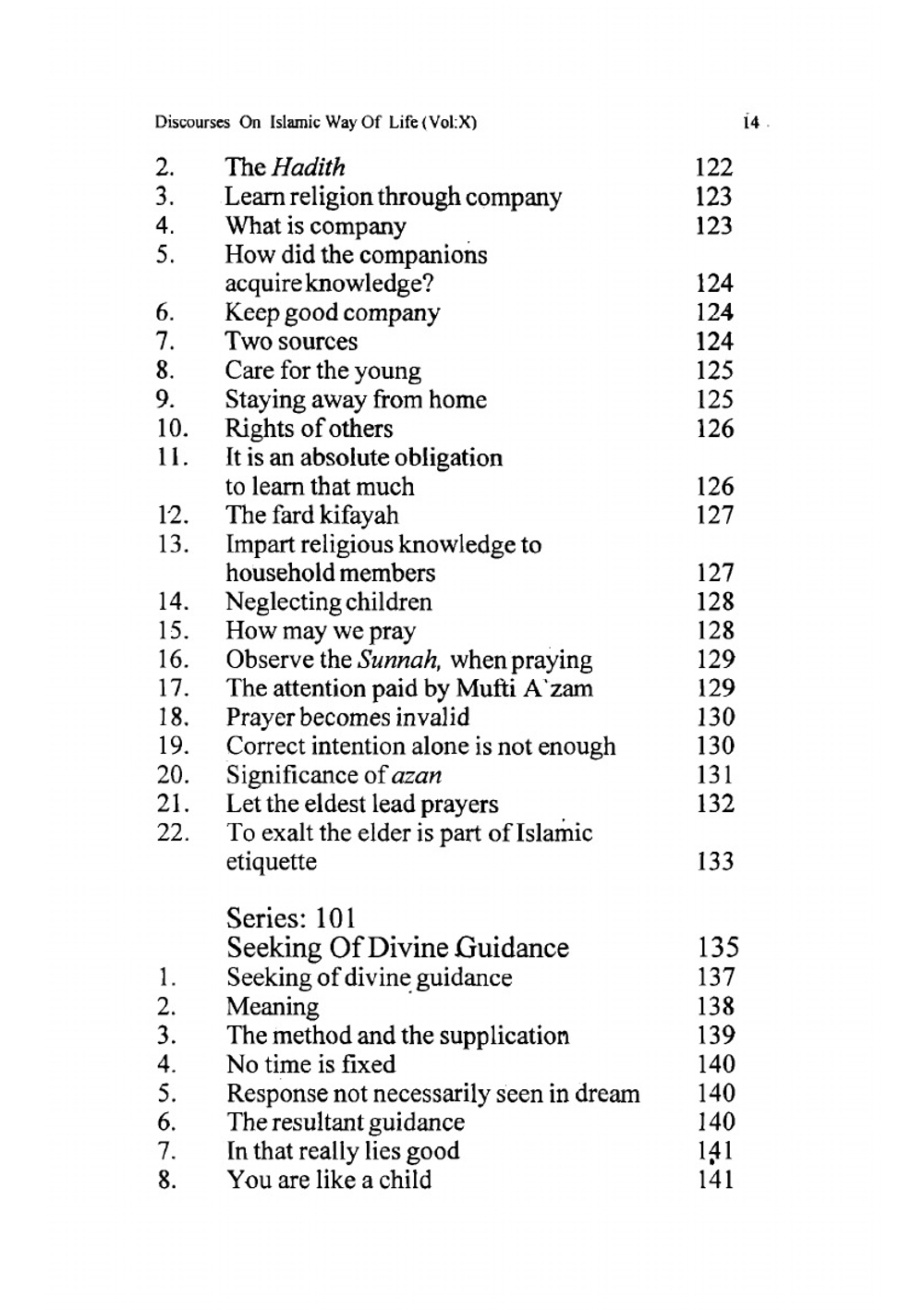 Discourses on Islamic Ways of Life - Volume 10 - By Shaykh Mufti Taqi Usmani | Shaykh Mufti Taqi Usmani