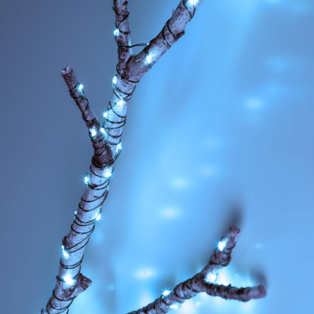 Светодиодная новогодняя гирлянда ЭРА ENIN-1000W нить холодный свет 100 м 1000 microLED IP44 220В | Гирлянды