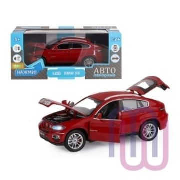 МОДЕЛЬ МАШИНЫ 1/26 BMW X6 БОРДОВЫЙ