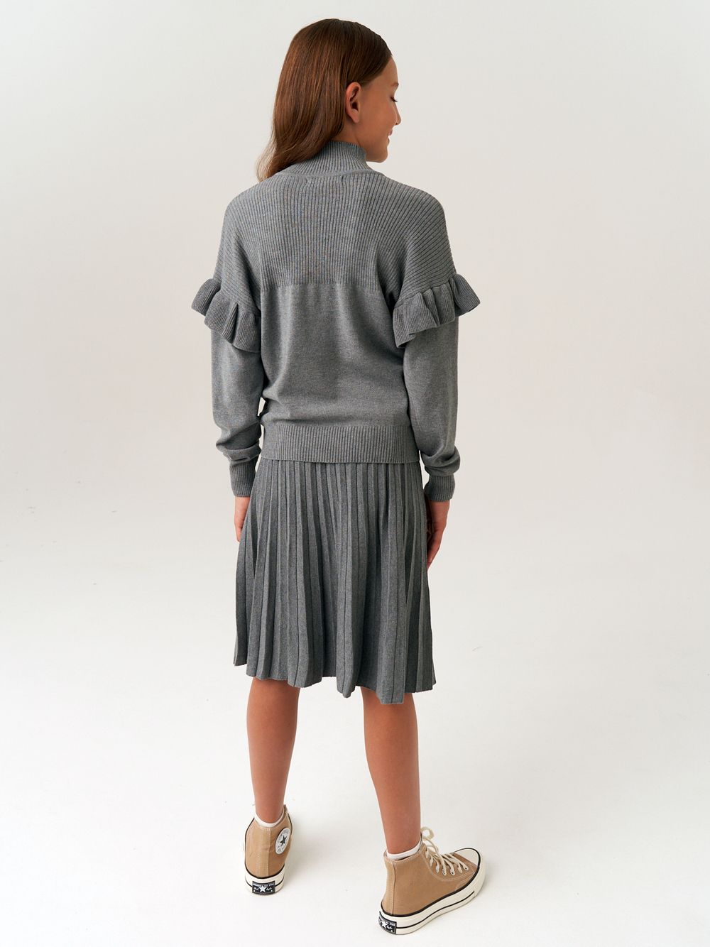 Джемпер для девочки AT244 серый