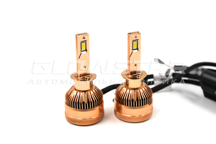 Светодиодные лампы Sariti T3 H1 с вентилятором, 12V-24V, 50W, 6000K (комплект, 2шт)