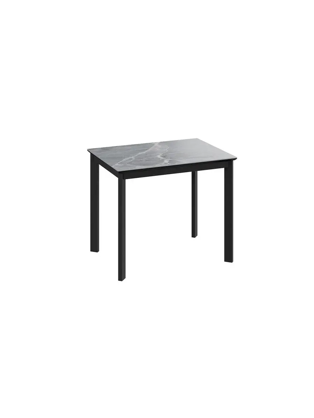 Стол кухонный Черный муар мрамор 90(130)х65х75 см