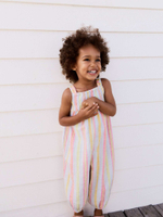 Комбинезон летний для девочки Next E79-576, Розовый, Желтый, Белый