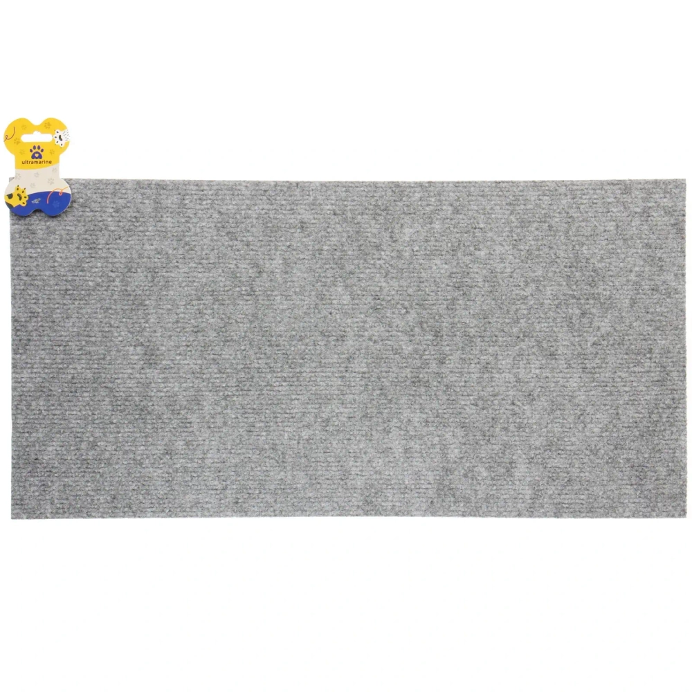 Когтеточка настенная для кошек 60*30см «Счастливый хвост!», цвет светло-серый