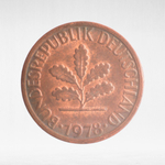 Germany, 1 Pfennig, 1978, (Karlsruhe Mint - "G"), VF