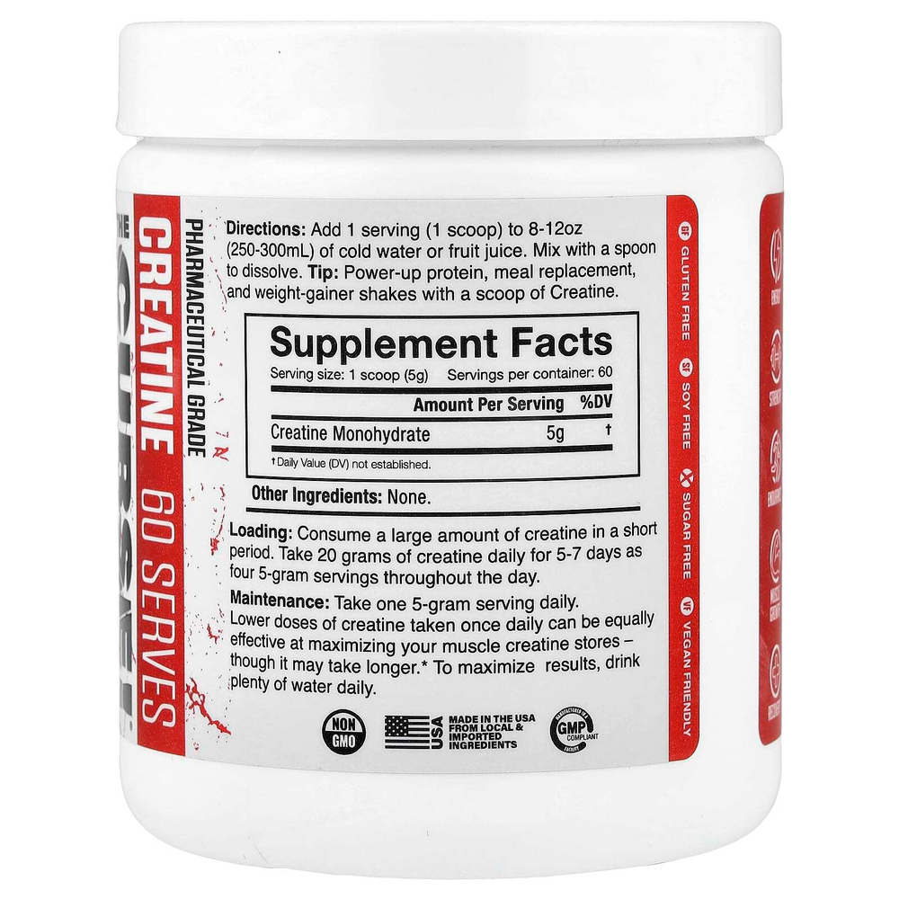 JNX Sports, The Curse!®, креатин, без добавок, 300 г (10,6 унции)