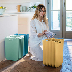 Корзина для белья складная eco packly, зеленая
