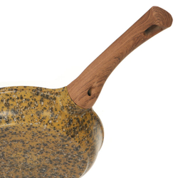 Сковорода алюминий, 24 см, антиприг, Гурман, Granite Gold, ГМ2401 ГГ, с дерев ручк