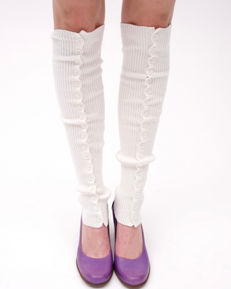 Гамаши с пуговицами Пломбир