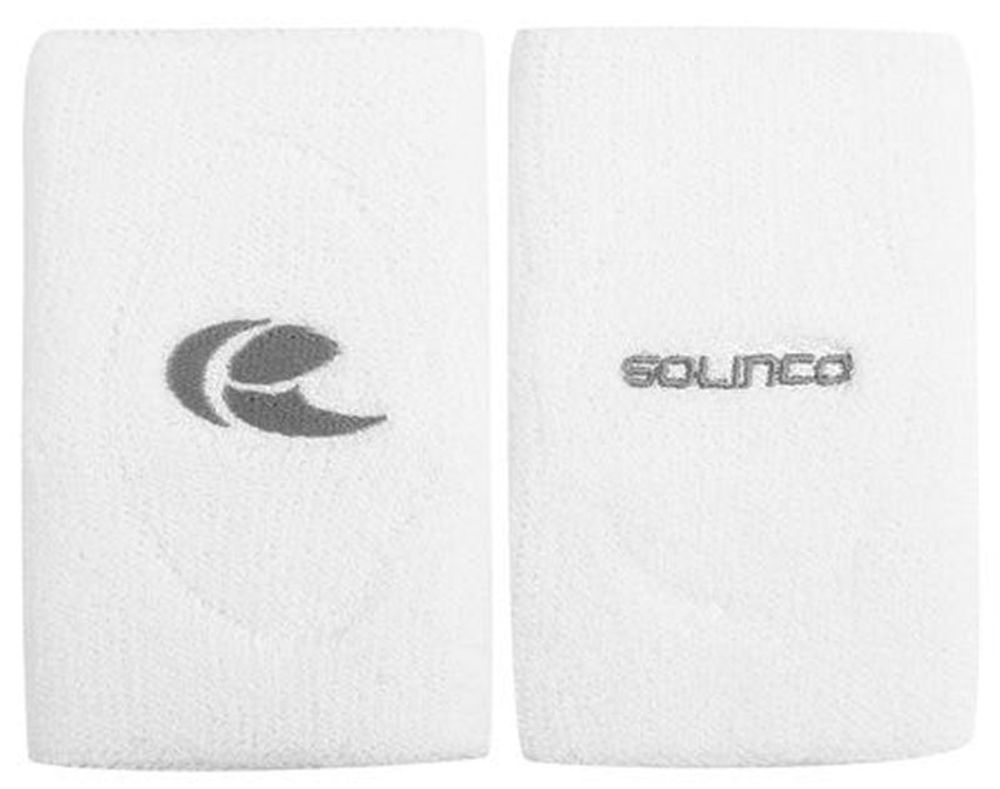 Напульсник теннисный Solinco Wristband Double Wide - white