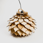 Подвесной светильник из фанеры в стиле лофт